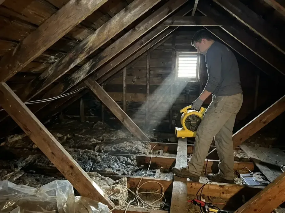 attic-water-damage-drying-proc-007 — frequently asked questions, Emergency Water Extraction & 24/7 Flood Response in DeFores…